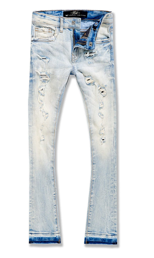 JORDAN CRAIG KIDS STACKED ROCKPORT DENIM (ICE LAGER)-JTF1167RK