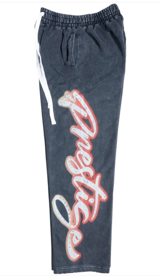 PRESTIGE-Red Rhinestone Angel Sweats