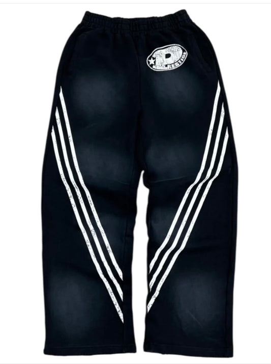 PRESTIGE-Prestige "P Logo" Sweatpants BLACK