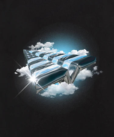 PAPER PLANE ABOVE THE CLOUDS TEE