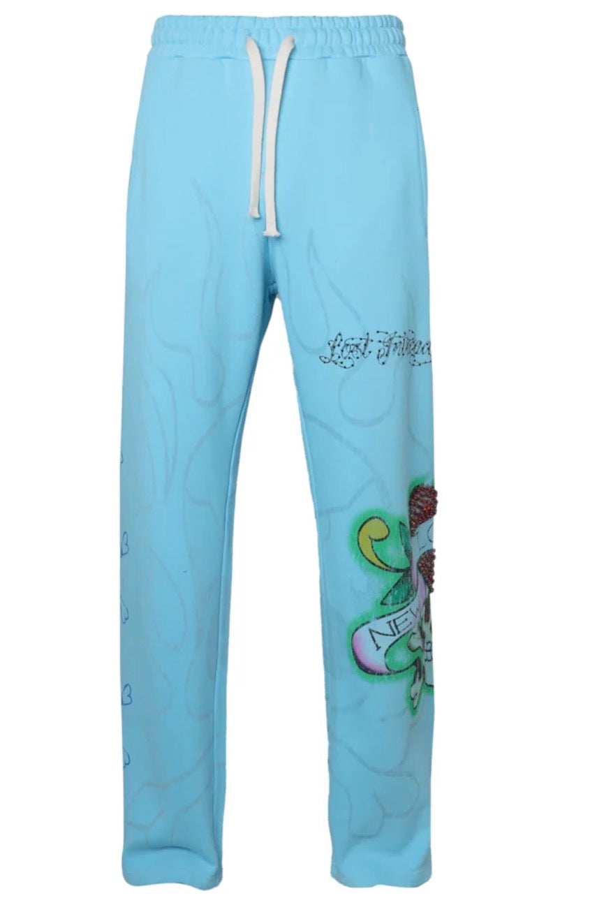 LOST INTRICACY Ink And Bones Sweatpants