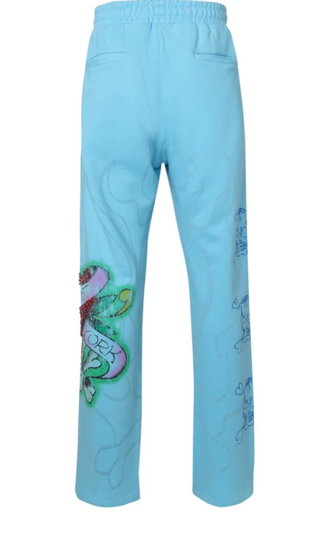 LOST INTRICACY Ink And Bones Sweatpants