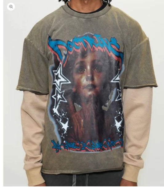 DOCTRINE DENIM Doctrine Always With Me LS Tee