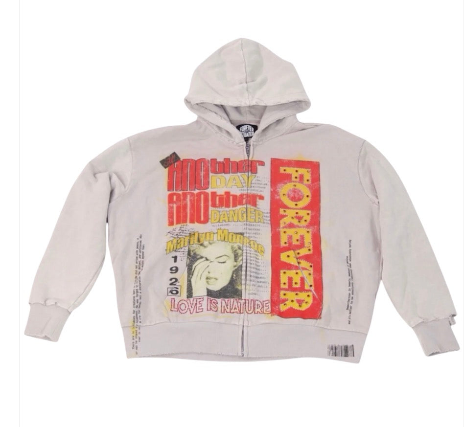 FOREVERSITUATED Love Is Danger Zip Up