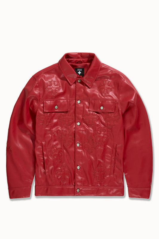 EDEN TRUCKER JACKET (RED)