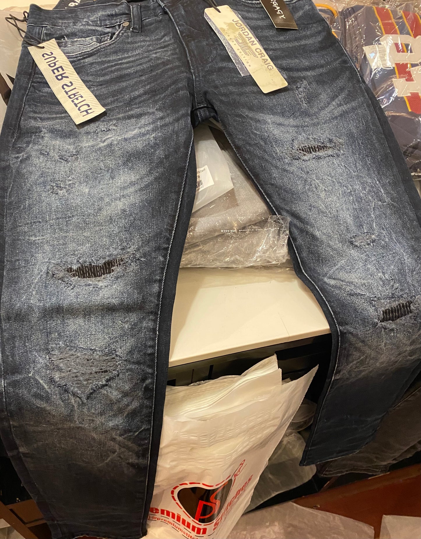 JORDAN CRAIG-SLIM TAPER FIT - MEADOWLANDS DENIM (AZURE) - SEAN COLLECTION
