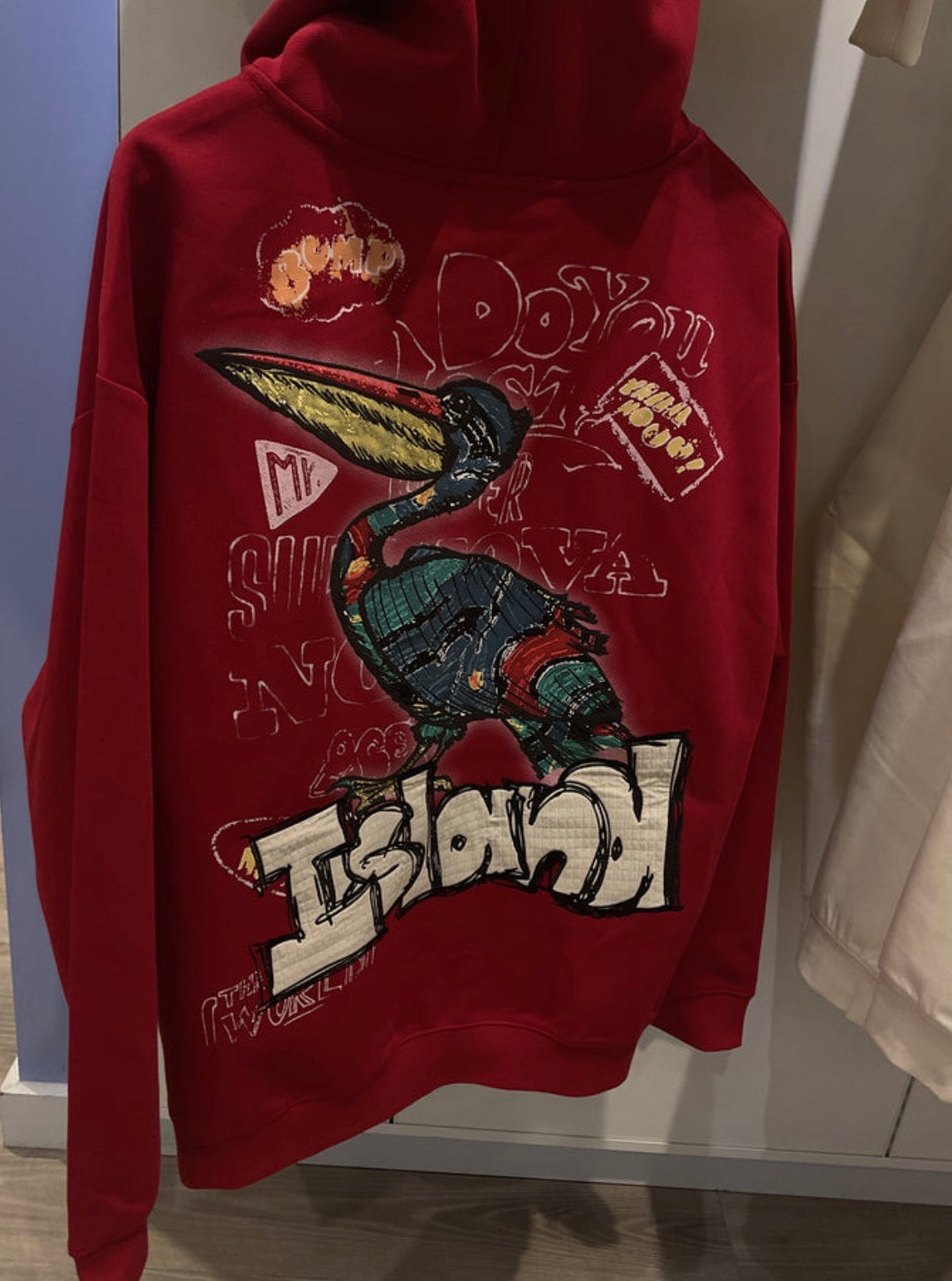 BLACK LABEL HOODIE ISLAND RED(M805)