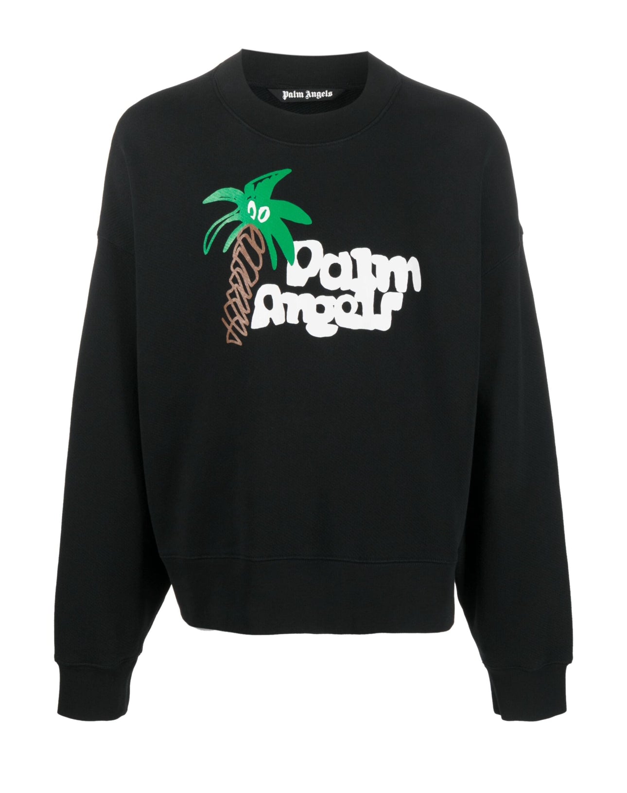 Palm Angels - logo-print organic cotton sweatshirt - PMBA026E23FLE0071001