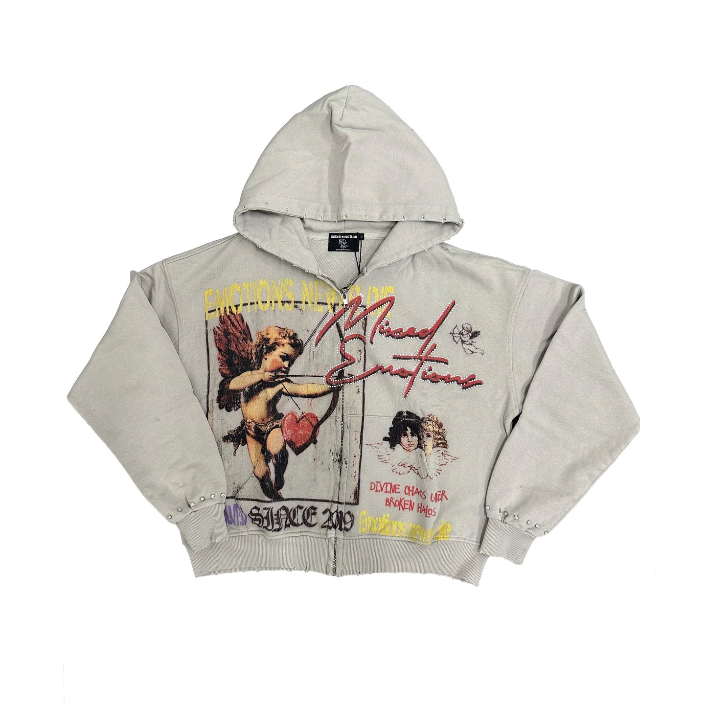 Mixed emotion Broken Halo” Hoodie