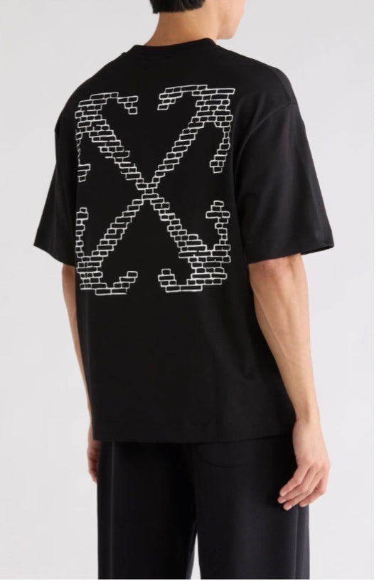 OFF-WHITE-Brics Arrow Skate T-Shirt-44MAA120G5J00K1001