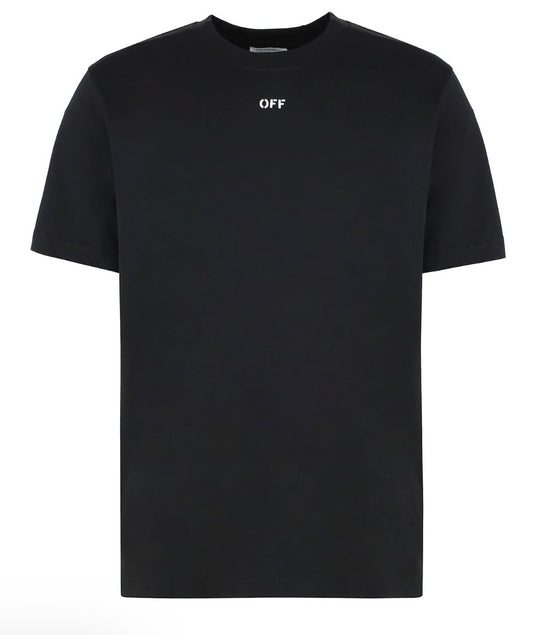 Off-White Cotton Crew-neck T-shirt-44MAA027G5J009100