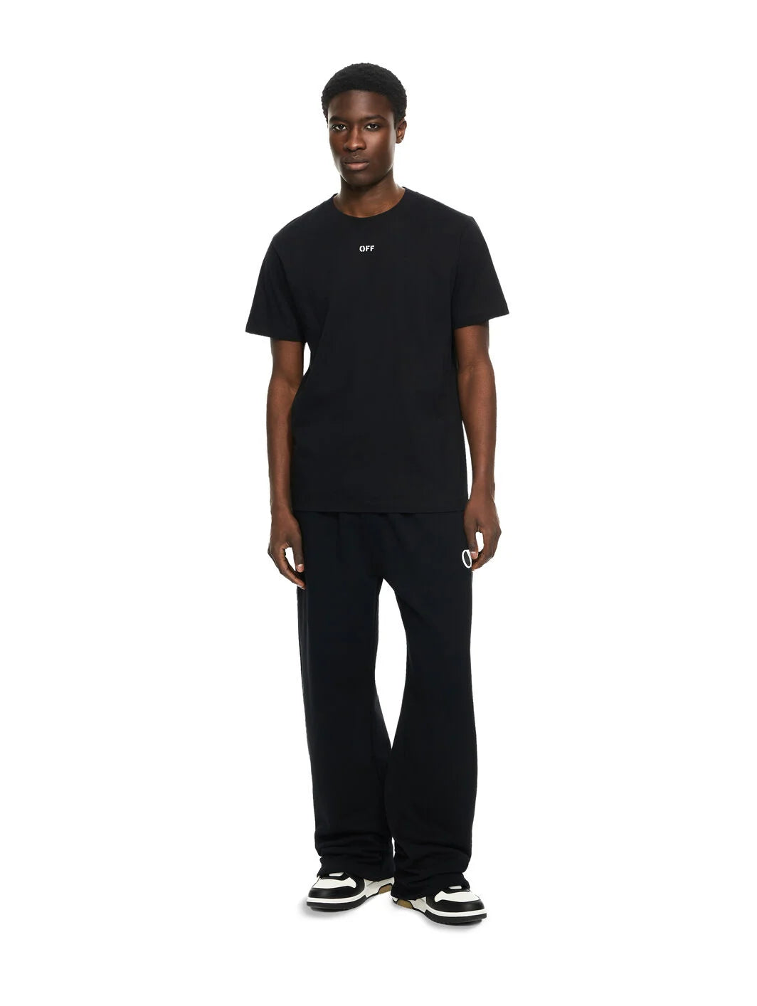 OFF-WHITE-Stitch Arrangement Slim T-shirt-44MAA027G5J00A1001