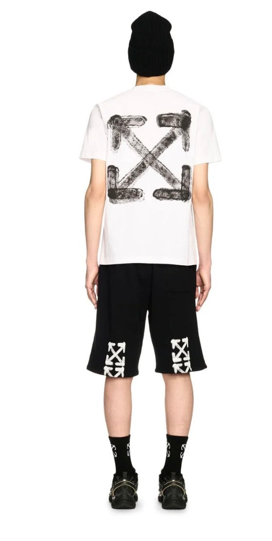 0FF-WHITE-SPRAY ARROW SLIM S/S TEE-44MAA027G5J00I0110