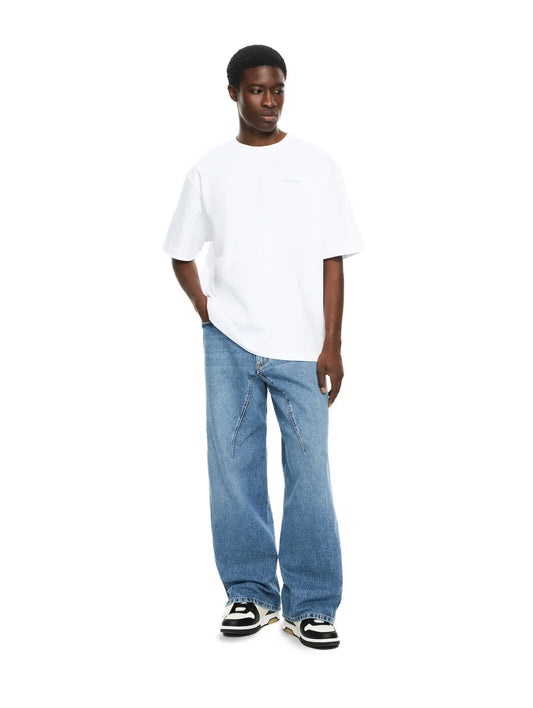 OFF-WHITE-Barber Arrow Skate T-shirt-44MAA120G5J00A0142