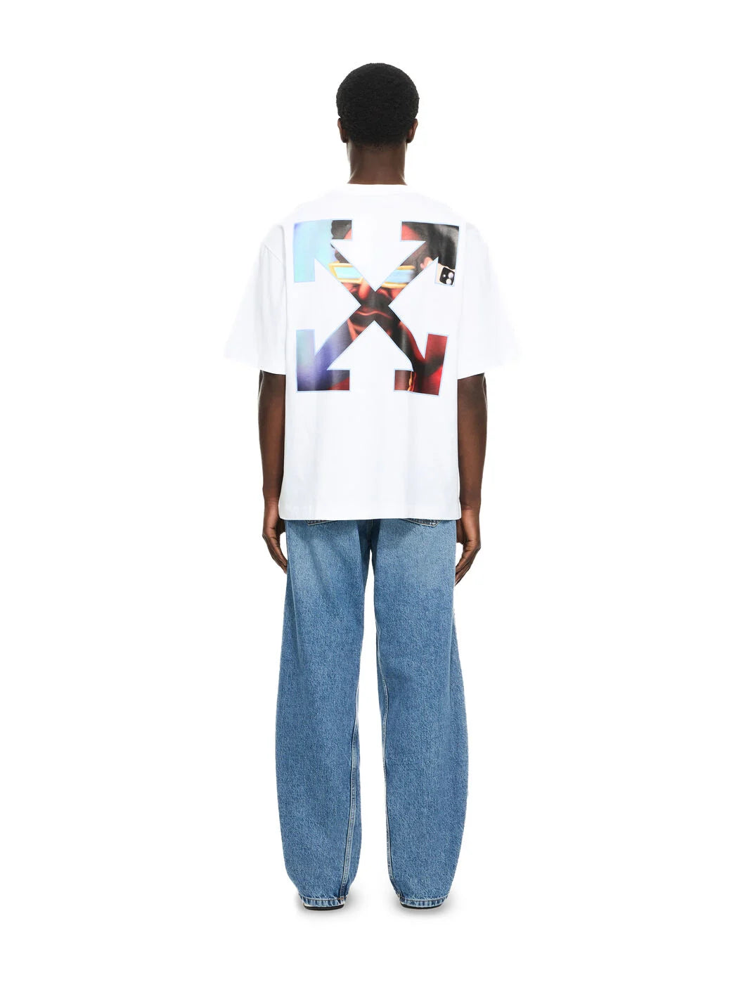 OFF-WHITE-Barber Arrow Skate T-shirt-44MAA120G5J00A0142
