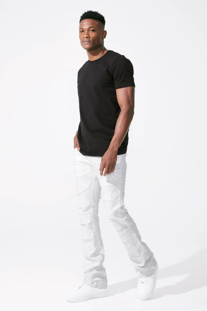 MARTIN STACKED - PYTHON DENIM-JTF1130