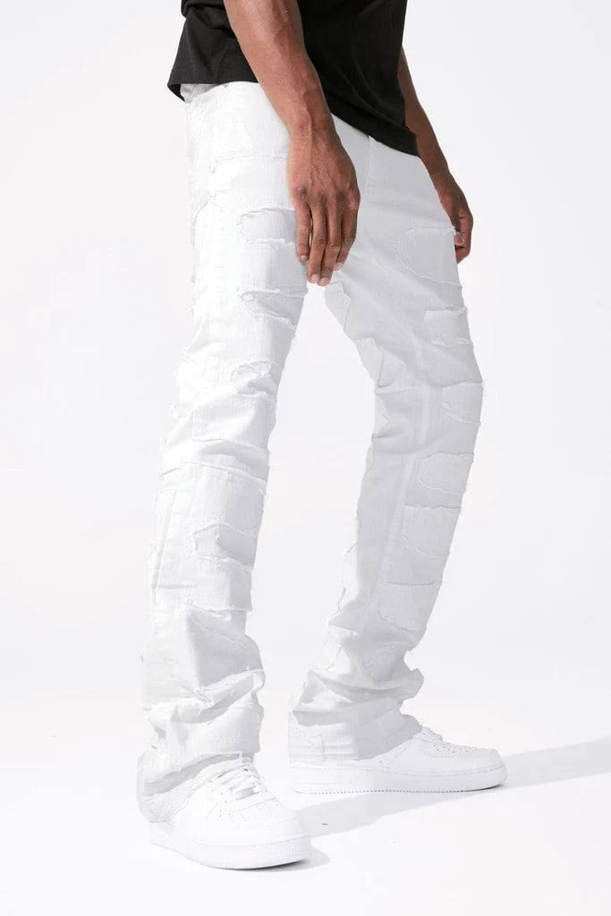 MARTIN STACKED - PYTHON DENIM-JTF1130