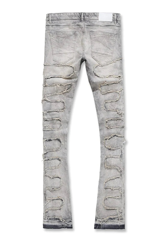 MARTIN STACKED - PYTHON DENIM-JTF1130