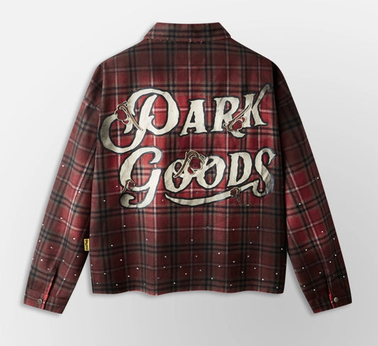 HYDE PARK-PARK GOODS FLANNEL LS SHIRT - RED