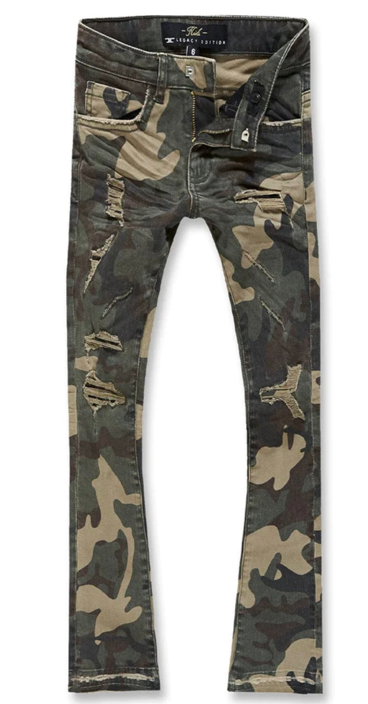 KIDS STACKED AMBUSH DENIM (WOODLAND)-JTF956RB