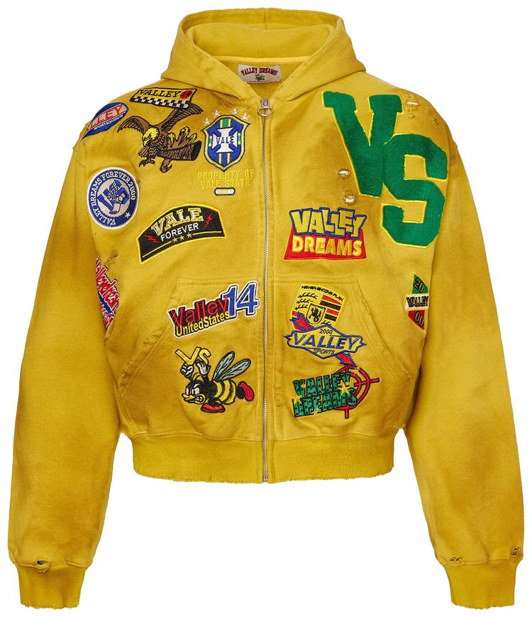 Vale Forever Doodle Zip Up 'Yellow'