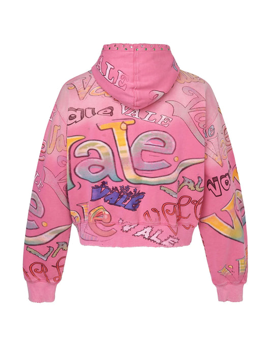 Valley dreams ICEBERG Pink ZIP UP hoodie