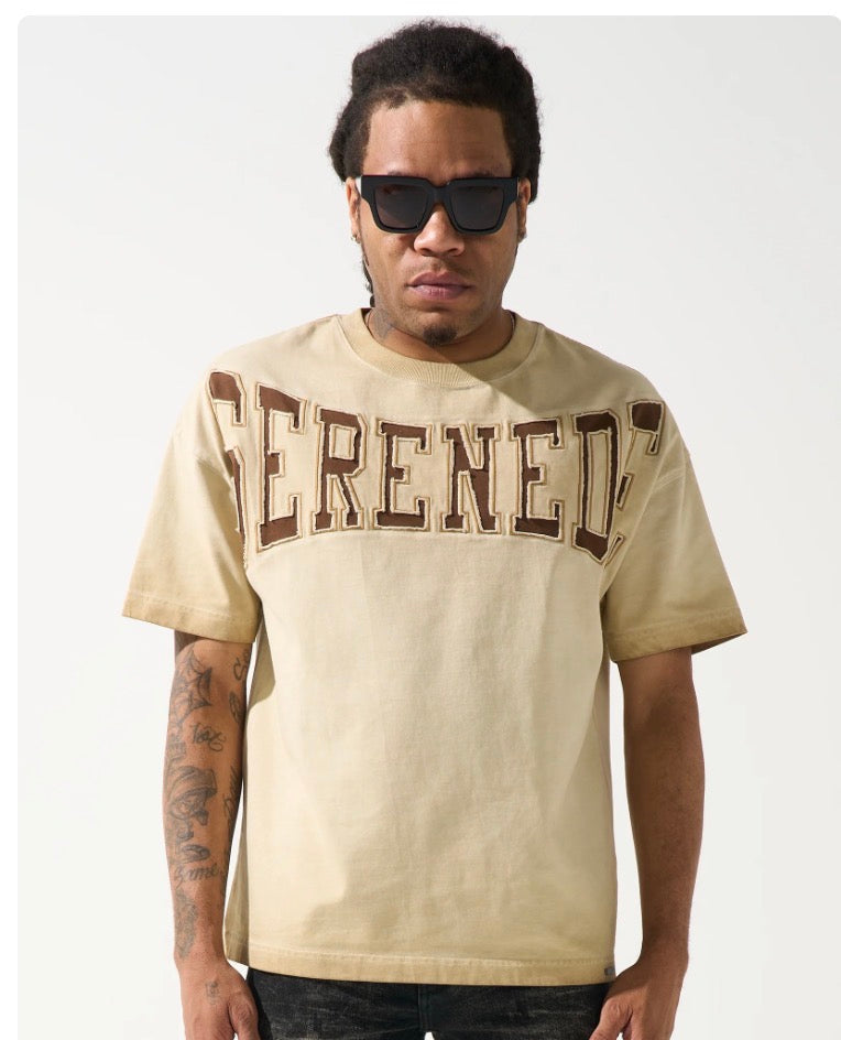 SERENEDE LEGACY FLAN tan T-SHIRT