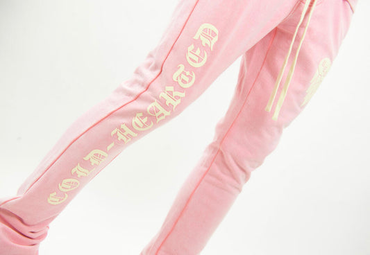 Rebel Minds -COLD HEARTED STACKED FLEECE PANTS 132-424