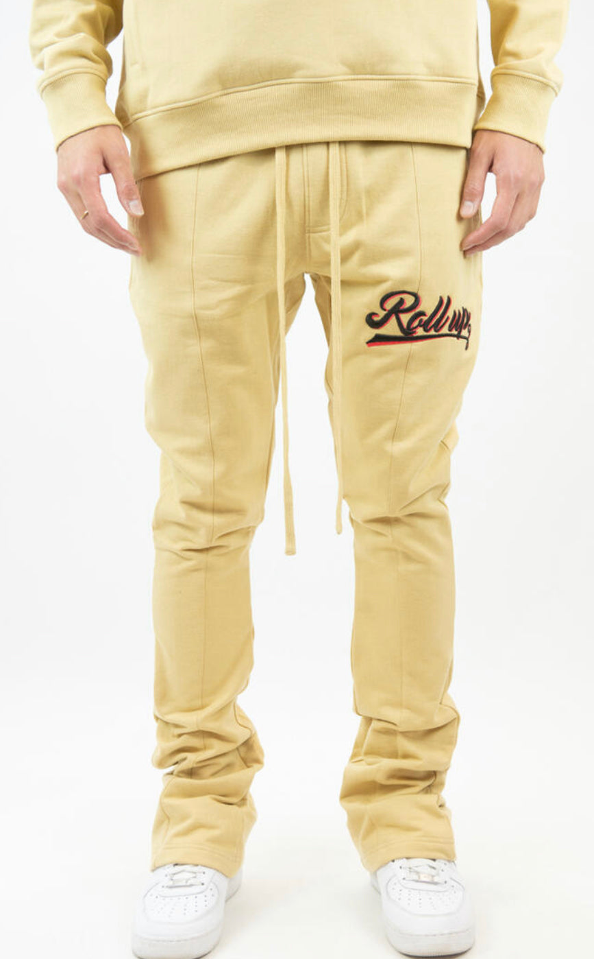 REBEL MINDS-ROLL UPS STACKED FLEECE PANT— 132-425