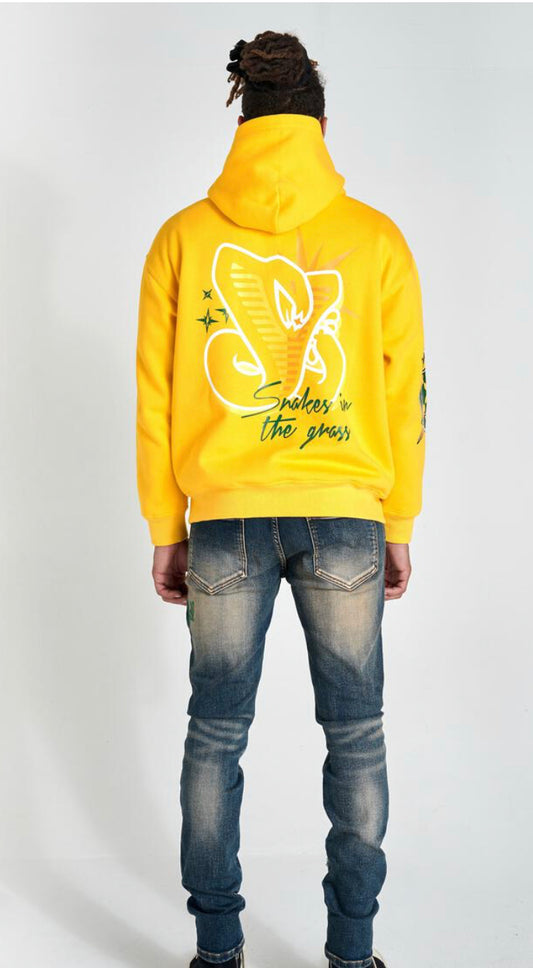 SUGARHILL-SERPENT" HOODIE (YELLOW—SH23-FALL-03