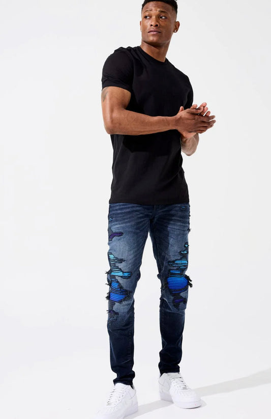 JORDAN CRAIG-ROSS - PARADISE DENIM (DEEP BLUE)-JR1080