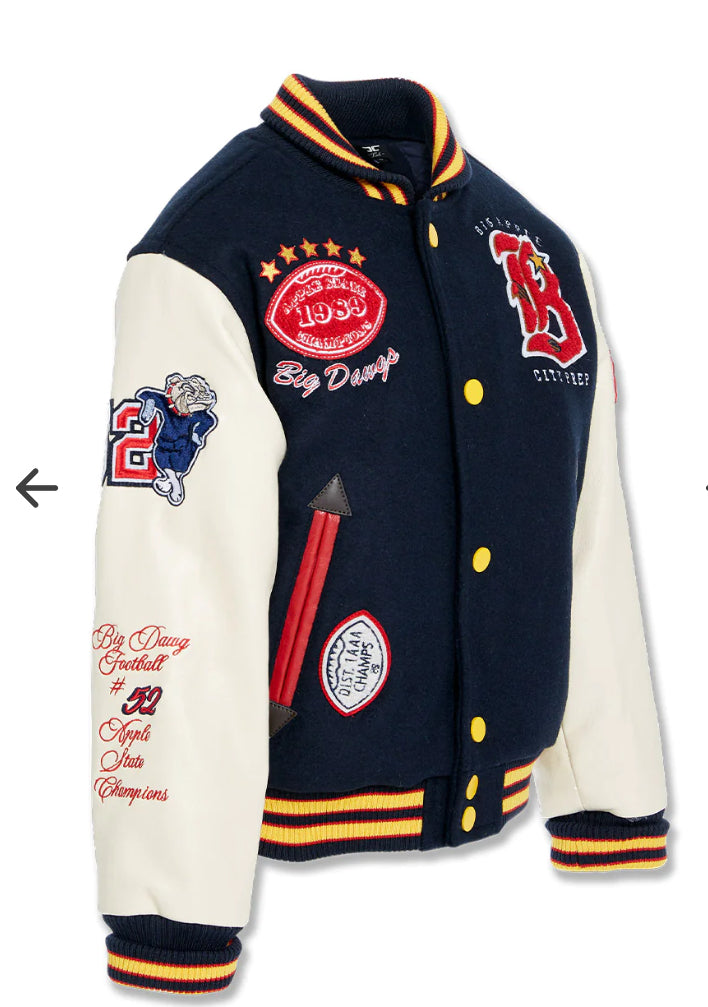 KIDS BIG DAWG VARSITY JACKET (CITY OF FOOTBALL)-91621B