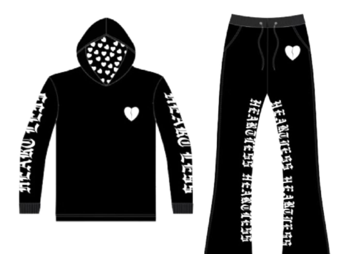 Focus Sweatsuit - Heartless - Stacked Fleece-hoodie - 80559H