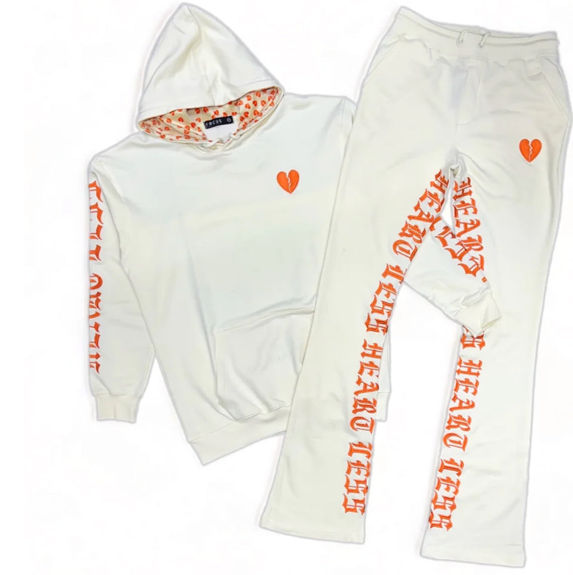 Focus - Heartless -sweatpants - Stacked Fleece - 80559