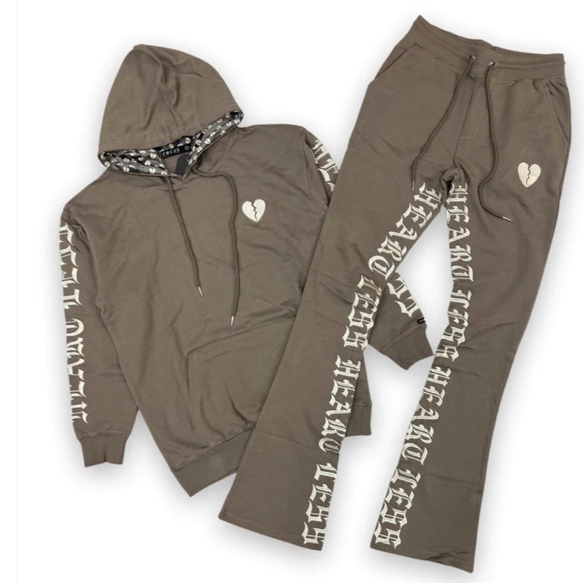 Focus - Heartless -sweatpants - Stacked Fleece - 80559