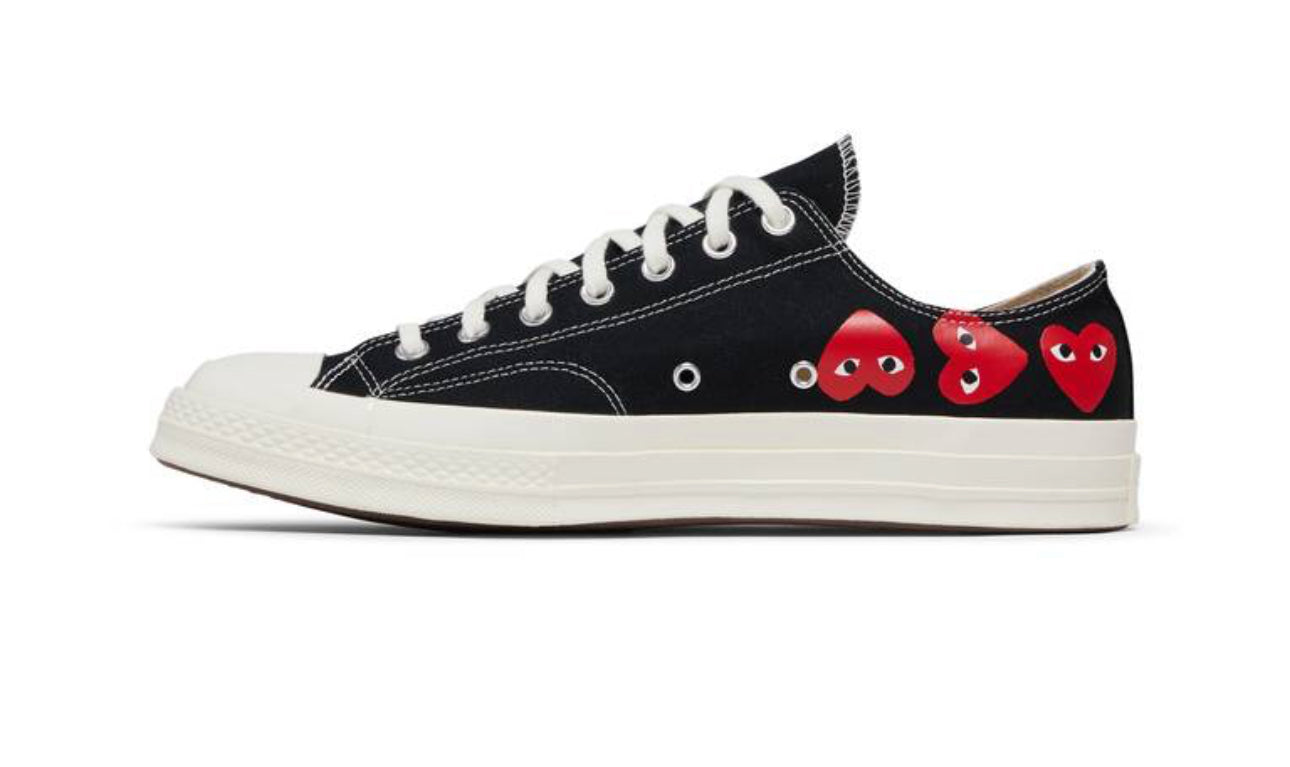 Comme des Garçons PLAY x Chuck 70 Low 'Multi Heart - Black'