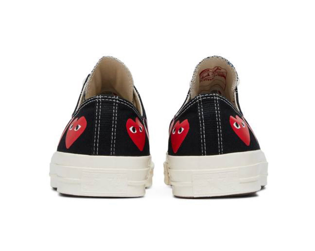 Comme des Garçons PLAY x Chuck 70 Low 'Multi Heart - Black'