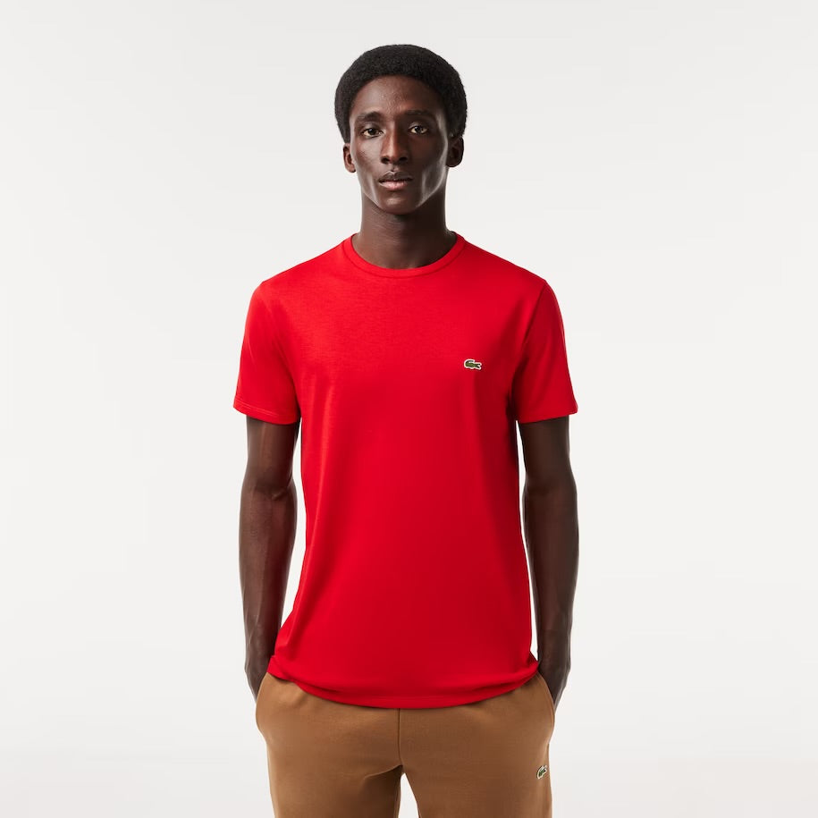 LACSTE-Men's Crew Neck Pima Cotton Jersey T-Shir—TH6709 51 240
