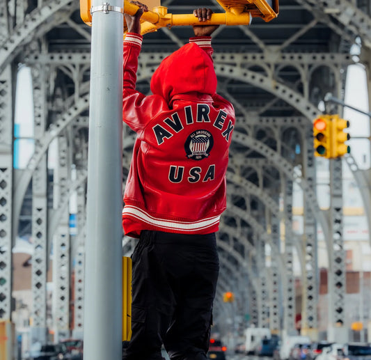AVIREX-AMERICAN VARSITY JACKET-AVF231O01