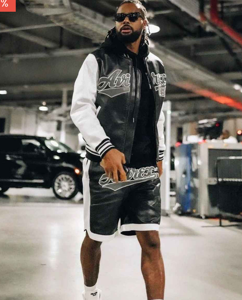 Avirex -Script USA Varsity Jacket Black -AVS22BO04