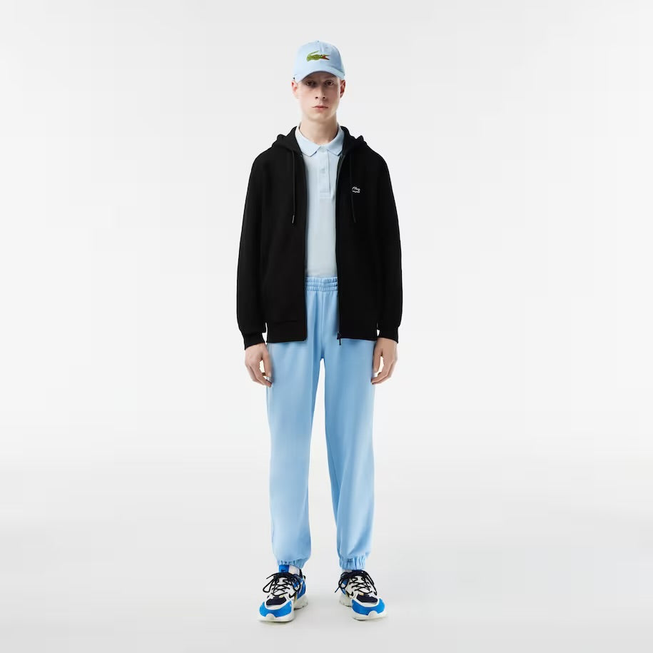 LACOSTE-Men's Kangaroo Pocket Zip-Up Fleece Hoodie-SH9626 51 031