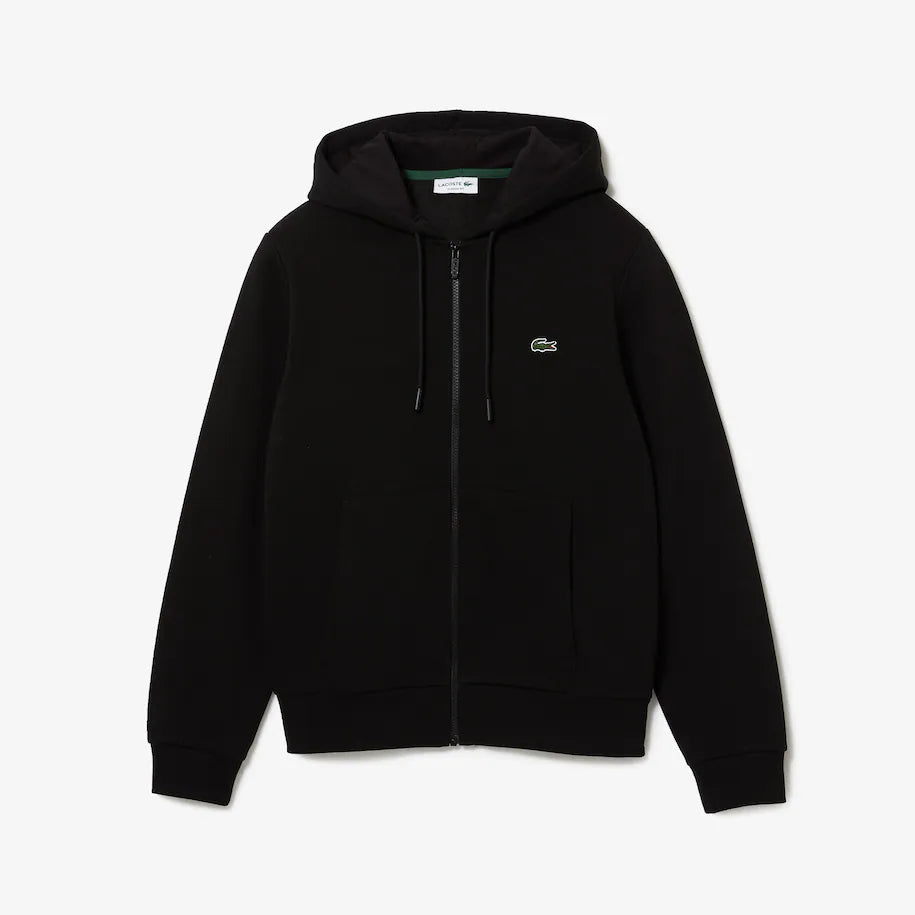 LACOSTE-Men's Kangaroo Pocket Zip-Up Fleece Hoodie-SH9626 51 031