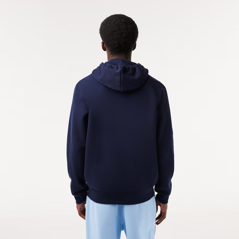 LACOSTE-Men's Kangaroo Pocket Zip-Up Fleece Hoodi—SH9626 51 166