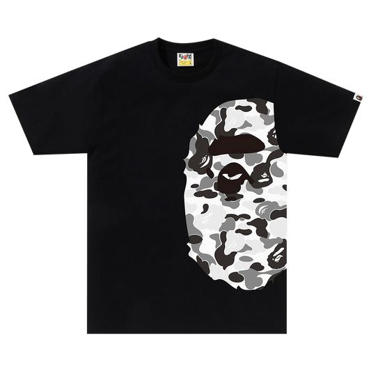 BAPE ABC Camo Side Big Ape Head Tee 'Black/Grey'