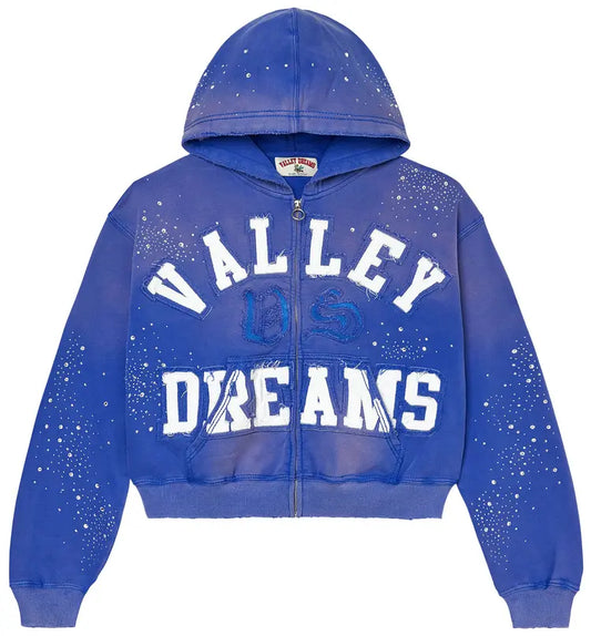 Vale Forever Classico Zip Up Hoodie 'Sapphire'