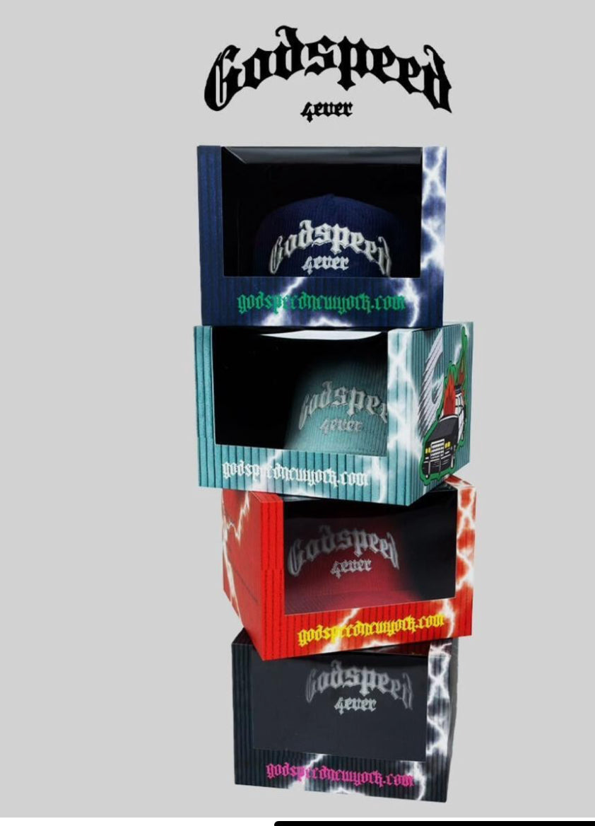 GODSPEED GS FOREVER TRUCKER HAT - BLUE-ORANGE - O/S