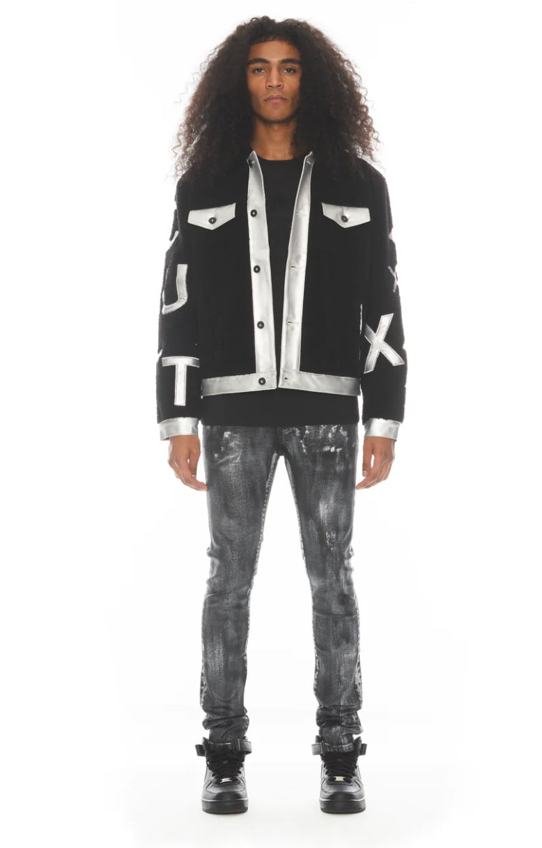 TYPE II DENIM JACKET IN BLACK-623B10-TT70A