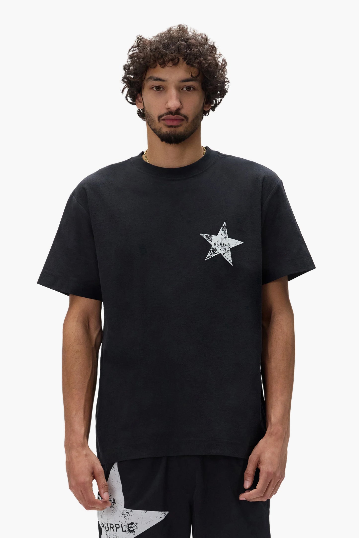 PURPLE Star Wordmark Tee -P104-TJBT826