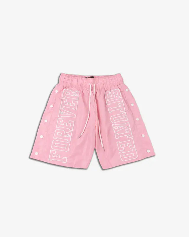 Forever Situated - FS Nylon Track Short Pink