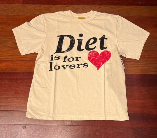 DIET STARTS MONDAY-LOVERS TEE-VINTAGE WHITE